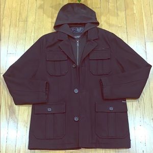 Guess Hooded Peacoat